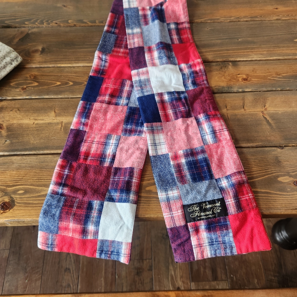 The Vermont Flannel Co Plaid Patchwork Scarf